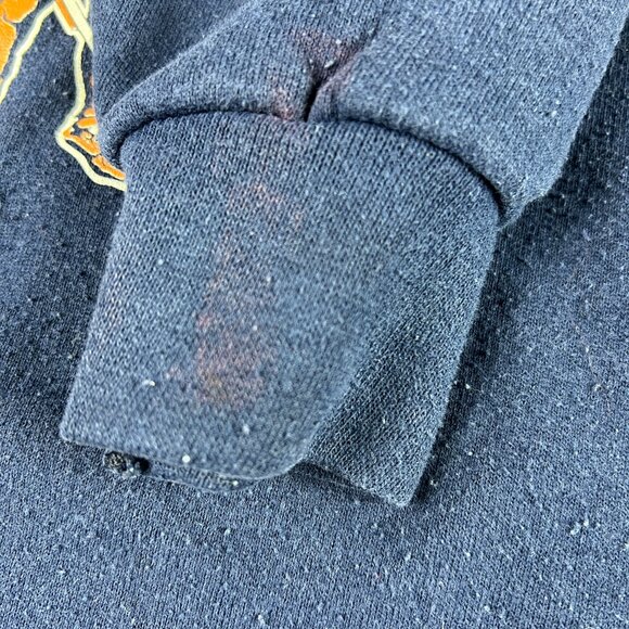 VTG 90s West Virginia Mountaineers Sweatshirt Extra Large Blue Faded Crewneck - Picture 3 of 16